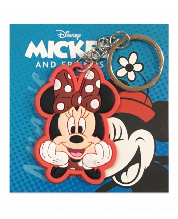 Hračka - 2D kľúčenka - Minnie Mouse (hlava) - Disney - 5,5 cm