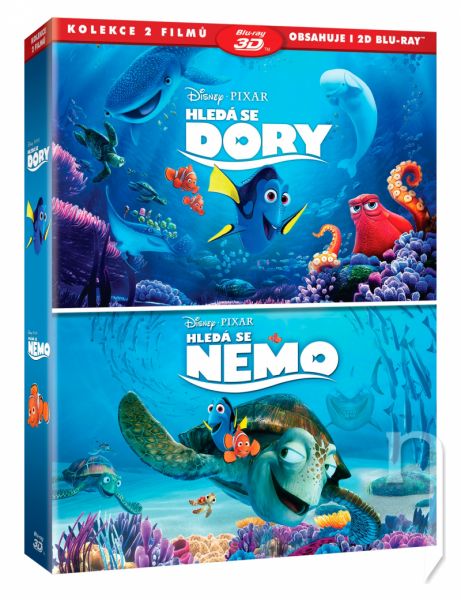 BLU-RAY Film - Hledá se Nemo + Hledá se Dory kolekce 4BD (3D+2D)
