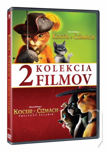 DVD Film - Kocour v botách kolekce 1.+2. (2DVD)