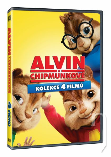 DVD Film - Kolekcia: Alvin a Chipmunkové 1 - 4 (4 DVD)