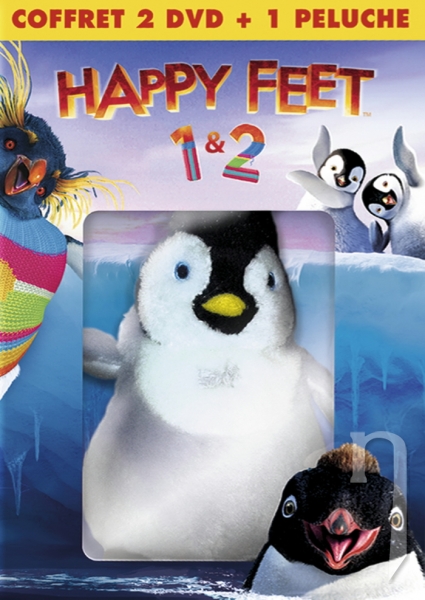 DVD Film - Kolekce Happy Feet 1+2 s plyšákem 2DVD