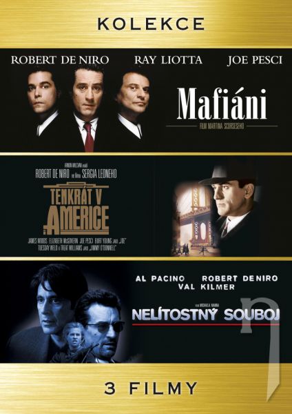 DVD Film - Kolekce: Mafiáni + Tenkrát v Americe + Nelítostný souboj