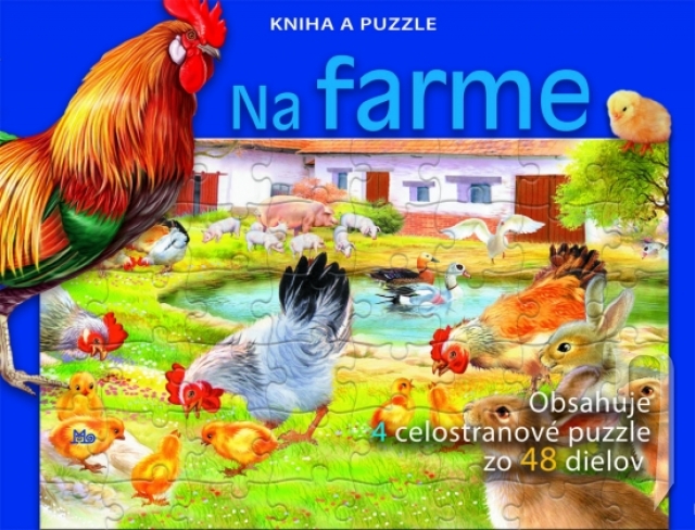 Kniha - Na farme - Kniha a puzzle