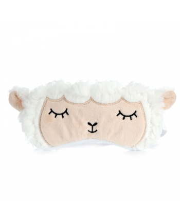 Hračka - Plyšová maska na spaní - ovečka - 18 cm