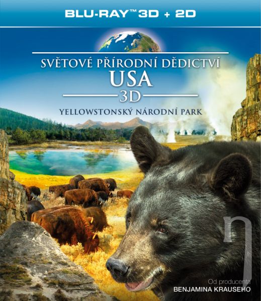 BLU-RAY Film - Světové přírodní dědictví: USA - Yellowstonský národný park (3D)