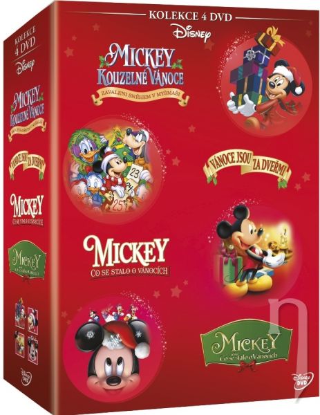 DVD Film - Vánoční Mickey kolekce (4 DVD)