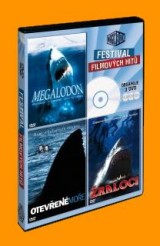 DVD Film - Megalodon + Otvorené more + Žraloci