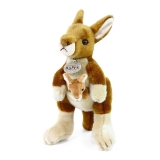 Hračka - Plyšová kengura s mláďetkem - Eco Friendly Edition - 27 cm