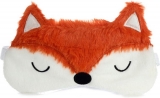 Hračka - Plyšová maska na spaní - liška - 18 cm