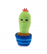 Hračka - Plyšový kaktus v modrém květináči - 28 cm