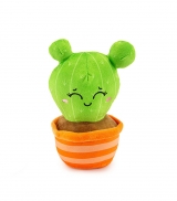 Hračka - Plyšový kaktus v pomerančovém květináči - 26 cm