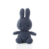 Hračka - Plyšový zajíček tmavomodrý menčester - Miffy - 23 cm