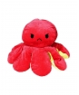 Plyšová Chobotnice oboustranná - červeno-žltá - 80 cm