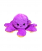 Plyšová Chobotnice oboustranná - fialovo-oranžová - 80 cm