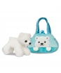 Plyšová kabelka modrá s ledním medvědem - Fancy Pals (20,5 cm)