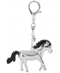 Přívěsek kovový - koník Horses Dreams - strieborný - 6,5 cm 
