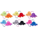 Hračka - Plyšová Chobotnice oboustranná - dvoubarevná, usmívající-smutná - 30 cm vysoká kvalita