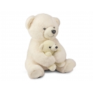 Hračka - Plyšový medvídek lední s mládětem - 25 cm
