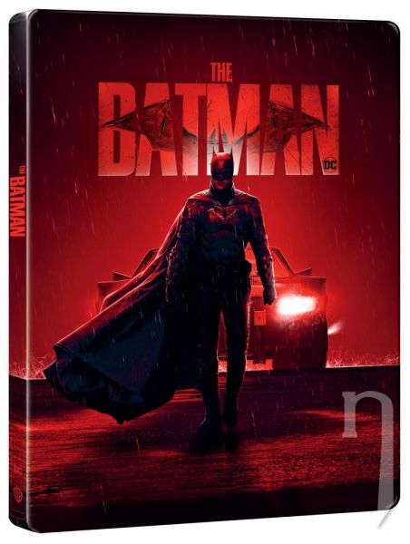 BLU-RAY Film - Batman (2022) 3BD (UHD+BD+BD bonus) - steelbook - motiv Batmobile Head Lights