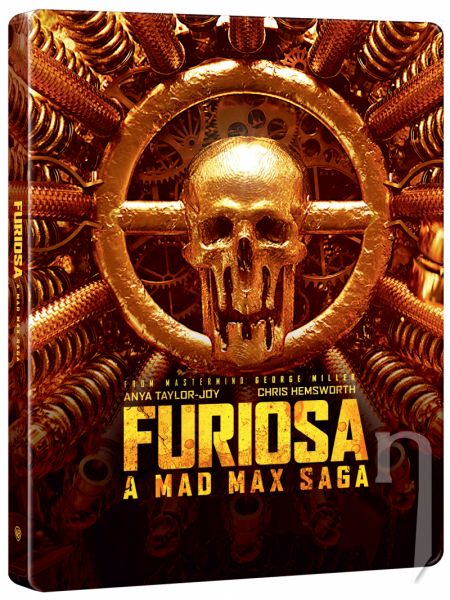 BLU-RAY Film - Furiosa: Sága Šíleného Maxe 2BD (UHD+BD) - steelbook - motiv Goldskull