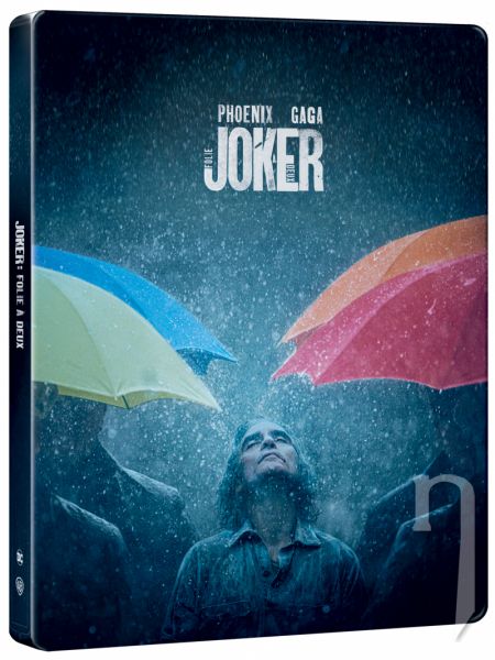 BLU-RAY Film - Joker: Folie a Deux BD+DVD (Combo pack) - steelbook - motiv Rain BD