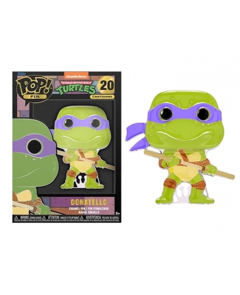 Hračka - Kovový odznak Funko POP! PIN - Donatello - Želvy Ninja - 9 cm