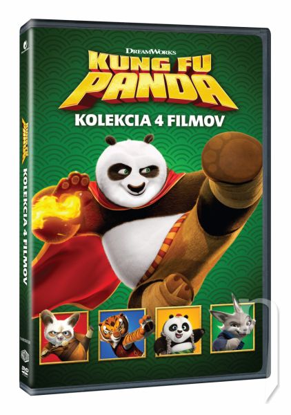 DVD Film - Kung Fu Panda kolekce 1-4 4DVD