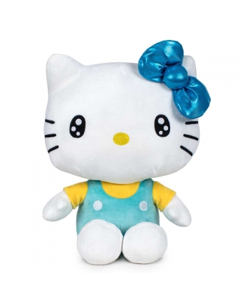 Hračka - Plyšová kočička tyrkysová - Hello Kitty - 22 cm