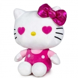 Hračka - Plyšová kočička tyrkysová - Hello Kitty - 22 cm