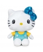 Plyšová kočička tyrkysová - Hello Kitty - 22 cm