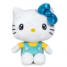 Hračka - Plyšová kočička tyrkysová - Hello Kitty - 22 cm